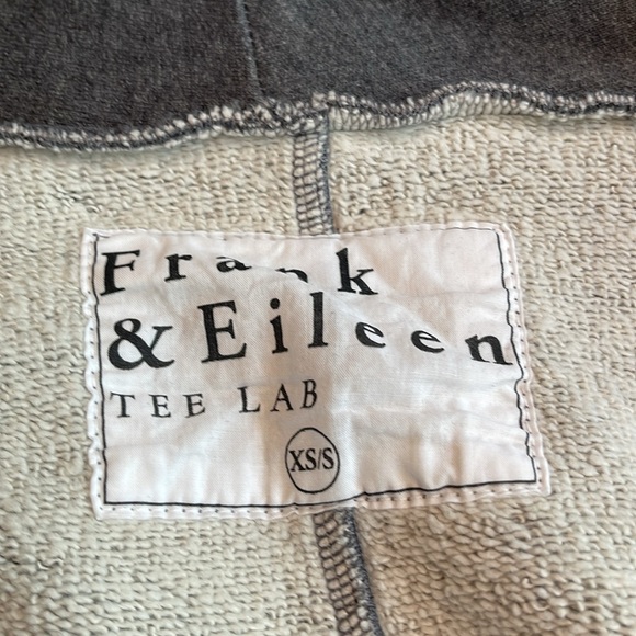 NEW FRANK & EILEEN TEE LAB STY LAB515 TRIPPLE FLEECE GRAY CARDIGAN JACKET XS/S - Picture 7 of 8